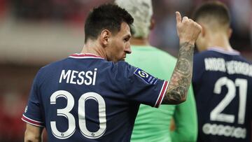 Lionel Messi came in as a 66th-minute substitute in the game against Reims in Ligue 1 on Sunday, making his debut in his new number 30 shirt for PSG.