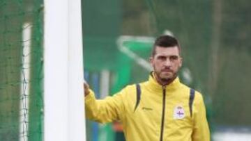 Medunjanin, durante un entrenamiento.