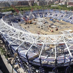 El anillo de la nueva cubierta se completará en dos semanas