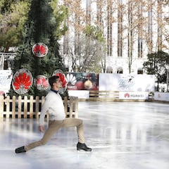 En la pista de Javi Fernandez en Madrid se patina por un euro