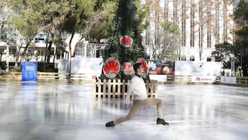 En la pista de Javi Fernandez en Madrid se patina por un euro