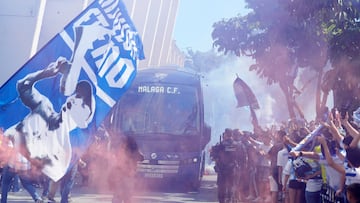 El recibimiento del Málaga ante el Granada.