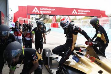 Vergne  saliendo del DS Techeetah.