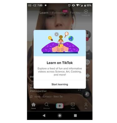 TikTok: Para qué sirve la nueva pestaña 'Learn'