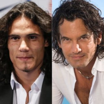 Edinson Cavani es goleador de Uruguay. Mario Cimarro, también pero en las teleseries que ha protagonizado, entre ellas, la recordada Gata