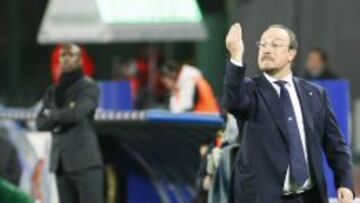 Benítez, durante un partido.