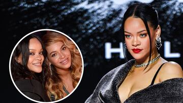Rihanna admits she studied Beyoncé's moves as she prepared for her big Super Bowl LVII halftime performance.