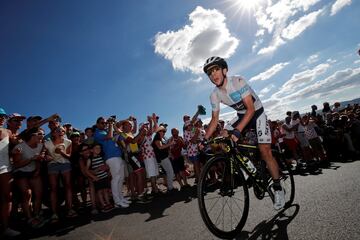 El piloto de Orica-Scott Simon Yates durante la décimo quinta etapa del Tour de Francia de 2017. 