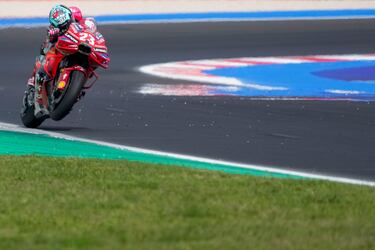 El piloto italiano Enea Bastianini, del equipo Ducati Lenovo.
