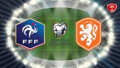 France host the Netherlands in the opening game of Group B of the Euro Qualifiers at Stade de France, Saint-Denis, with kickoff at 3:45 pm ET.