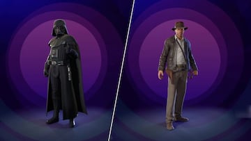 Darth Vader e Indiana Jones son skins del Pase de Batalla de la Temporada 3 de Fortnite
