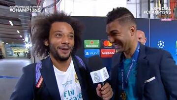 La genial reacción de Marcelo tras conocer el dato que encumbra a Casemiro