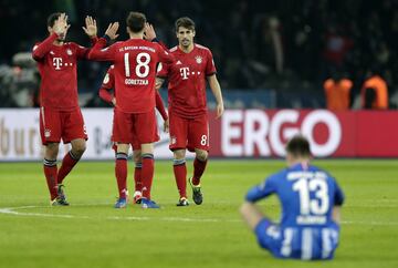 Serge Gnabry, en dos oportunidades, y Kingsley Coman anotaron los goles del Bayern Múnich. 