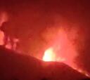 La intensa actividad del volcán anoche deriva en derrumbe parcial del cono por la cara norte