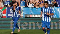 Luis Rioja celebrando su gol