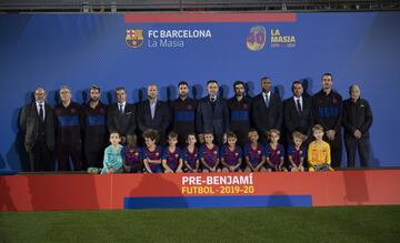 Equipo del FC Barcelona prebenjamín.