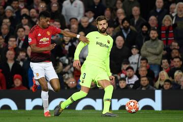 Marcus Rashford y Gerard Piqué.