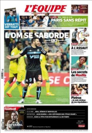 Portadas de la prensa deportiva