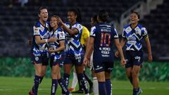 during the 13th round match between Monterrey and Tijuana as part of the Torneo Clausura 2024 Liga MX Femenil at BBVA Bancomer Stadium, on March 28, 2024 in Monterrey, Nuevo Leon, Mexico.