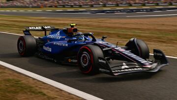 Carlos Sainz, con su Williams en Silverstone