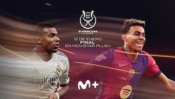 Final de la Supercopa de España 2025 entre Real Madrid y Barcelona en Movistar Plus+