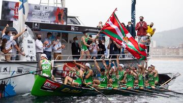 Hondarribia se llev&oacute; la bandera de Zarautz