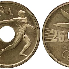 La moneda de 25 pesetas mítica de los JJOO de Barcelona que puede valer miles de euros: este es el error que la hace única