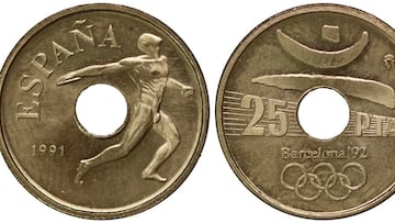 La moneda de 25 pesetas mítica de los JJOO de Barcelona que puede valer miles de euros: este es el error que la hace única