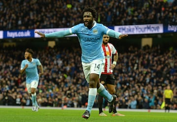 Lleg車 al City en enero de 2015 avalado por sus goles con el Swansea y tras su reciente triunfo en la Copa ?frica de Naciones con Costa de Marfil. Lleg車 como el futbolista m芍s caro de su nacionalidad y con la plena confianza de Pellegrini. Pero en su primera temporada solo marc車 2 goles y en la siguiente 4.