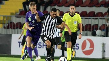 Un lance del Ujpest-Neft&ccedil;i.