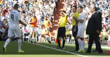 Benzema fue sustituido por Cheryshev.