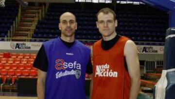 Oliver (izquierda) y Laviña, amigos y hoy adversarios.