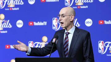 NBA commissioner Adam Silver enters the league’s health and safety protocols