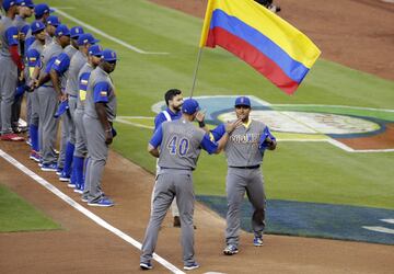 Colombia - Estados Unidos en el Marlins Park. 