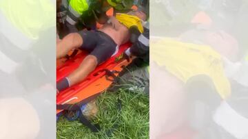 Barrabas Gómez se cae a un hueco: el momento del rescate