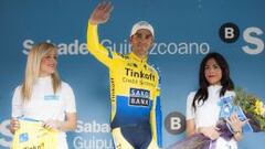 Alberto Contador, en el podio.