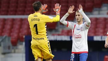 Basilio y Rada López durante un encuentro del Rayo Majadahonda.