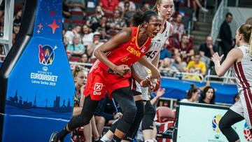 España, durante el partido