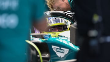 Fernando Alonso (Aston Martin AMR23). Yas Marina, Abu Dhabi. F1 2023.