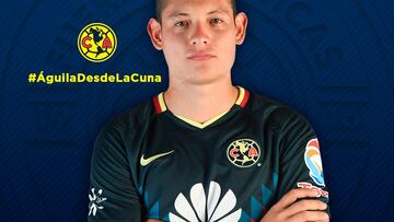 Oswaldo Jesús León Montoya en su presentación con el América.