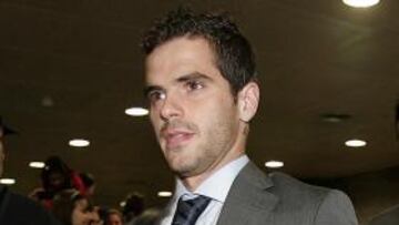 Gago, en un viaje con el Madrid.