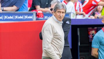 Manuel Pellegrini, durante un partido.