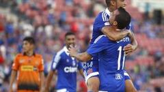 Paulo Magalhaes celebra el segundo gol azul ante el lamento naranja.