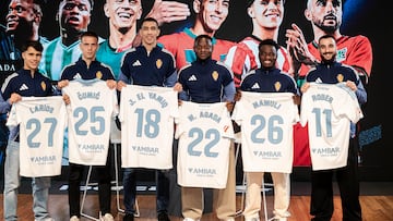 Jawad El Yamiq, Juan Larios, Nikola Cumic, Willy Agada, Mawuli Mensah y Rober González.