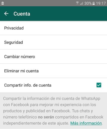 Qué pasará con mi WhatsApp si no acepto sus nuevos términos y condiciones