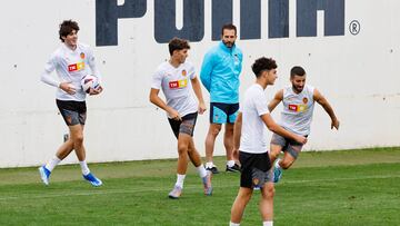 Entrenamiento del Valencia.