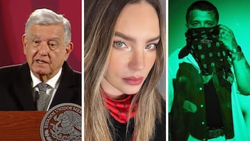 AMLO dice que Nodal podría presentarse en el Zócalo, sólo “si Belinda está de acuerdo”