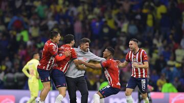 during the game America vs Guadalajara, corresponding to second leg match of Semifinals of the Torneo Clausura 2023 of the Liga BBVA MX, at Azteca Stadium, on May 21, 2023.
<br><br>
durante el partido America vs Guadalajara, Correspondiente al partido de Vuelta de Semifinales del Torneo Clausura 2023 de la Liga BBVA MX, en el Estadio Azteca, el 21 de Mayo de 2023.