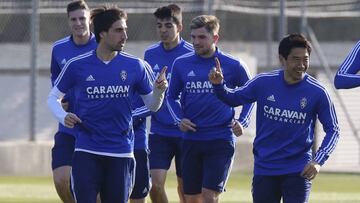 Entrenamiento del Zaragoza.