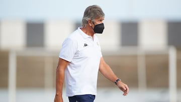 Pellegrini, en un amistoso.